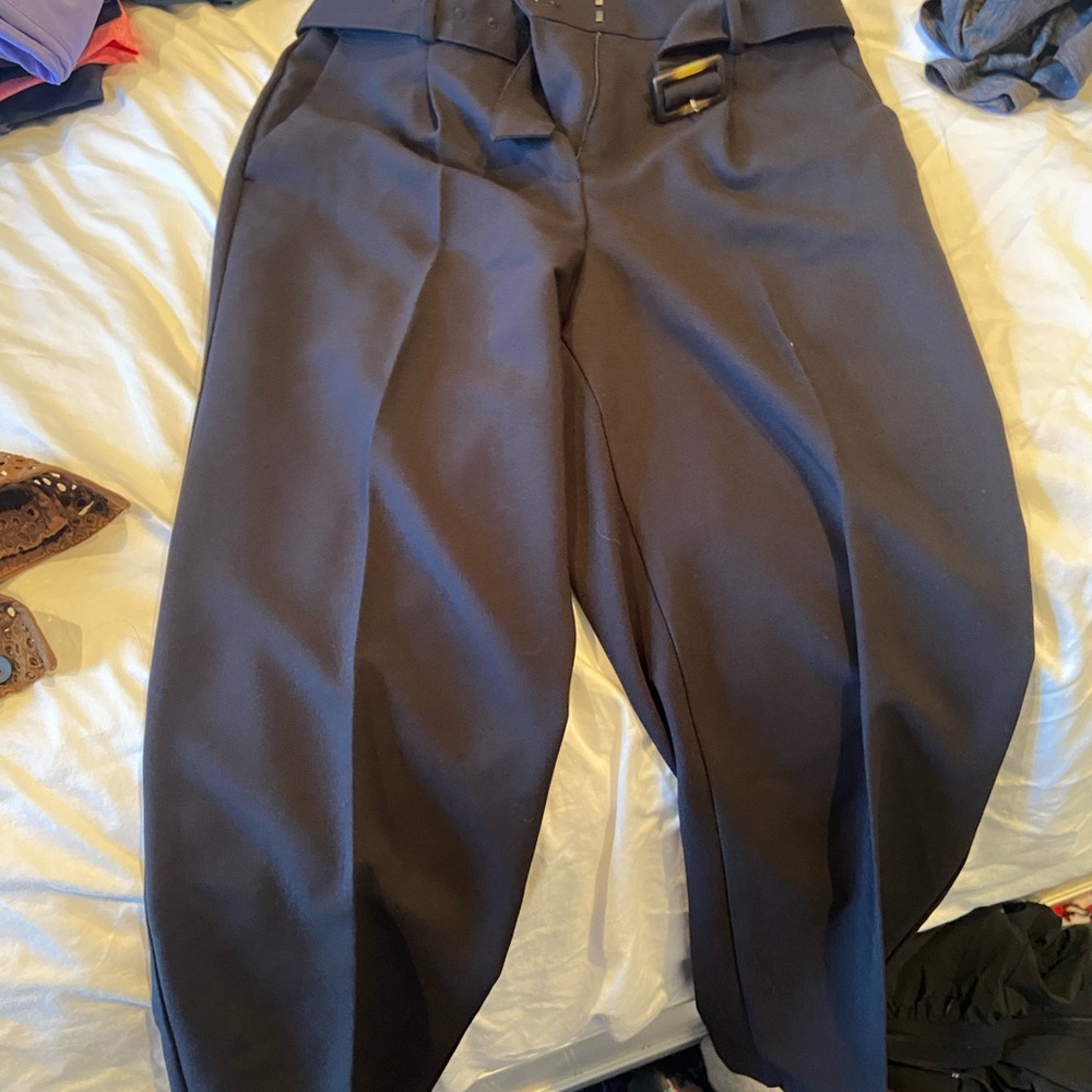 Women’s belted Black Pants